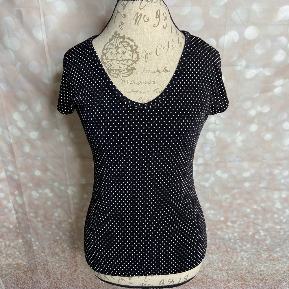 𝅺SUSAN Lawrence Polka Dot Top
